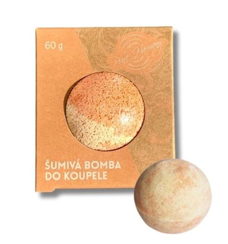 KOUPELOVÁ bomba šumivá meruňka 60g NOVINKA PURE HARMONY
