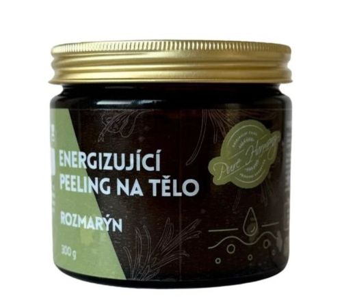 PEELING energizující na tělo 300g rozmarýn ve skle NOVINKA PURE HARMONY