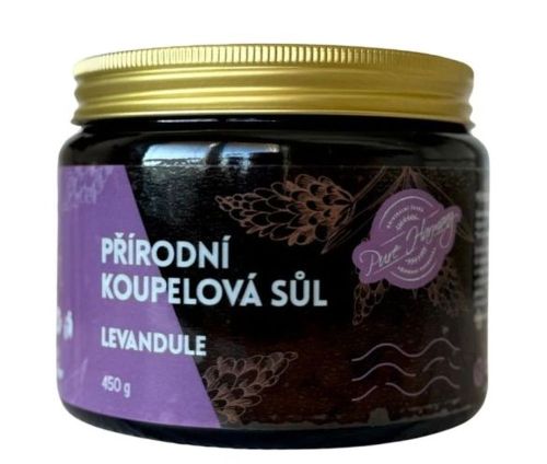 SŮL do koupele přírodní  450g  levandule ve skle NOVINKA PURE HARMONY