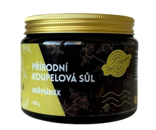SŮL do koupele přírodní  450g heřmánek ve skle NOVINKA PURE HARMONY