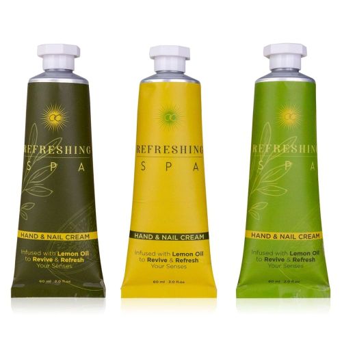 KRÉM na ruce a nehty 60ml REFRESHING SPA v tubě 3 barvy/1 vůně ACCENTRA