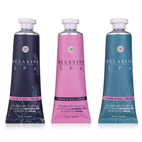 KRÉM na ruce a nehty 60ml RELAXING SPA v tubě 3 barvy/1 vůně ACCENTRA