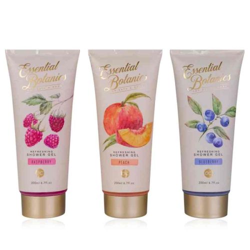 GEL sprchový 200ml ESSENTIAL BOTANICS-FRUITS v tubě, 3 druhy/vůně ACCENTRA