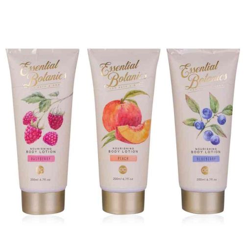MLÉKO tělové  200ml ESSENTIAL BOTANICS-FRUITS v tubě, 3 druhy/vůně ACCENTRA