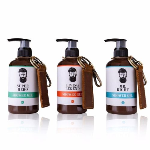 GEL sprchový/šampon 190ml MEN&#039;S STYLE s pumpičkou, vč. klíčenky, 3 druhy ACCENTRA