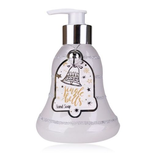 MÝDLO  na ruce 300ml JINGLE BELLS WINTER CLASSICS s pumpičkou ve tvaru zvonku ACCENTRA