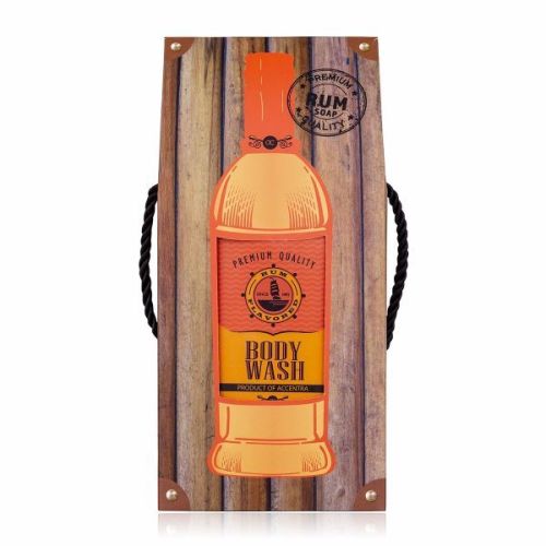 GEL sprchový 400ml RUM FLAVOR MEN CLASSICS v dárkové krabičce ve stylu rumu NOVINKA ACCENTRA