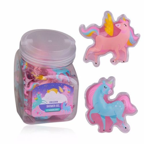MINI GEL sprchový 50ml MAGICAL UNICORN (24 ks v dóze) 2 motivy ACCENTRA
