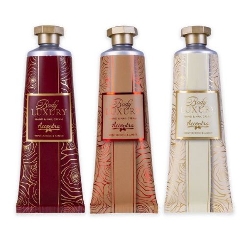 KRÉM na ruce a nehty 60ml BODY LUXURY v tubě (3 motivy/1 vůně) ACCENTRA