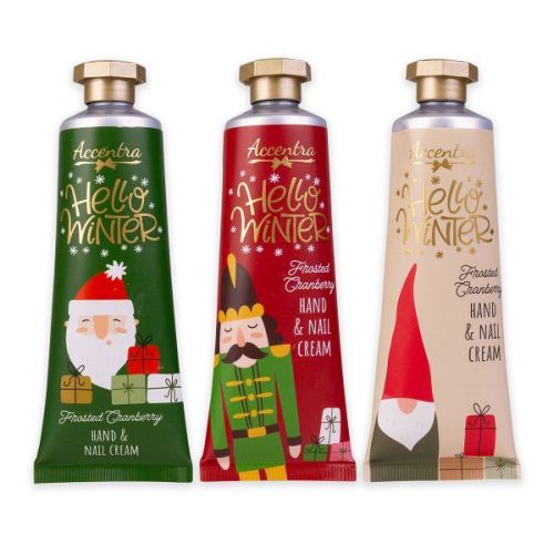 KRÉM na ruce a nehty 60ml HELLO WINTER 3 motivy/1 vůně  ACCENTRA